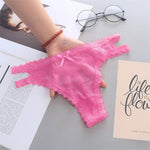 Summer Thin Panties Sexy Hollow Out Women&#39;s Lace Seamless Underwear Low Waist Lingerie G-String Breathable Comfort Lady Briefs - Sabreeonline