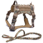 Tactical Dog Harnesses Pet Training Vest Dog Harness And Leash Set For Small Medium Big Dogs Walking Hunting Free Shipping Items - Sabreeonline