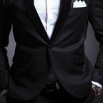 Black Tuxedo 2 Piece Slim Fit Men - Sabreeonline