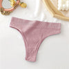 S-XL Seamless Women&#39;s Panties 9 Solid Color High Waisted Thongs Women Comfortable Women&#39;s Cotton Briefs Sexy Female Underpants - Sabreeonline