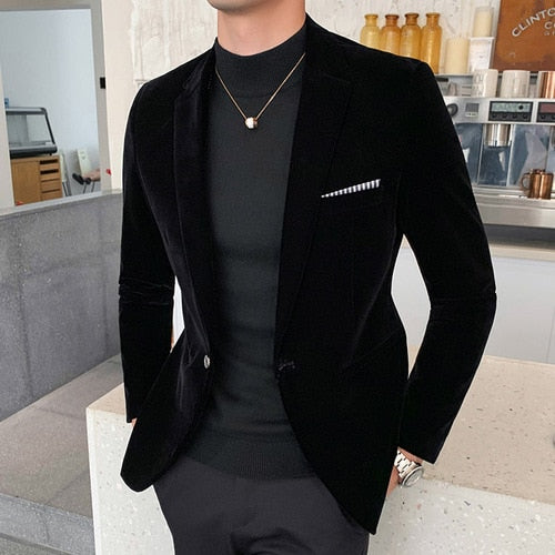 Golden Velvet Suit - Sabreeonline