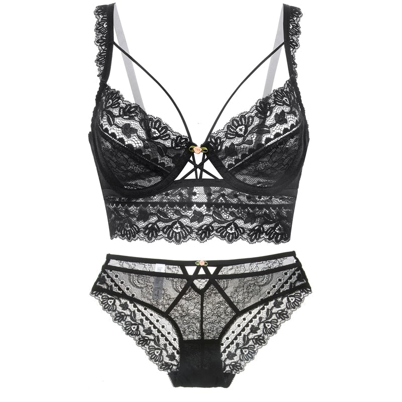 Classic Bandage Set Lace Underwear - Sabreeonline