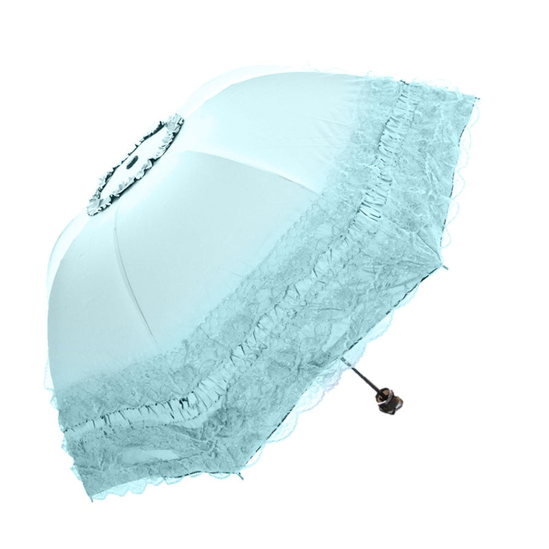 Lace umbrella Christmas sun umbrella women&#39;s parasol ultra light folding uv con proteccion solar sombrillas - Sabreeonline