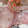 Exquisite Embroidery Transparent Lace Set - Sabreeonline