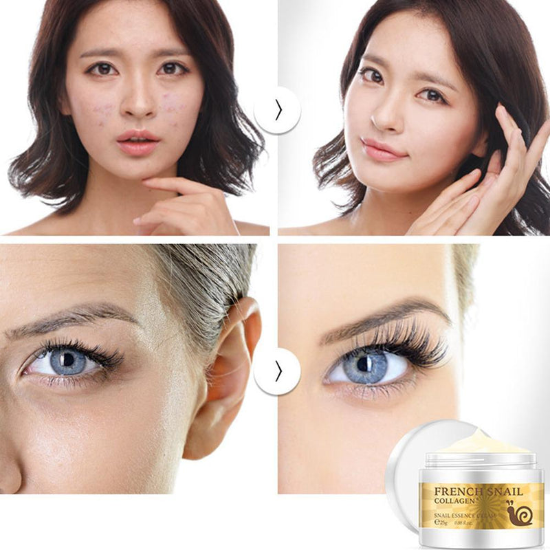 Snail Rejuvenating Face Cream Hyaluronic Acid Moisturizer Anti Aging Collagen Skin Care Health Nourishing Serum - Sabreeonline