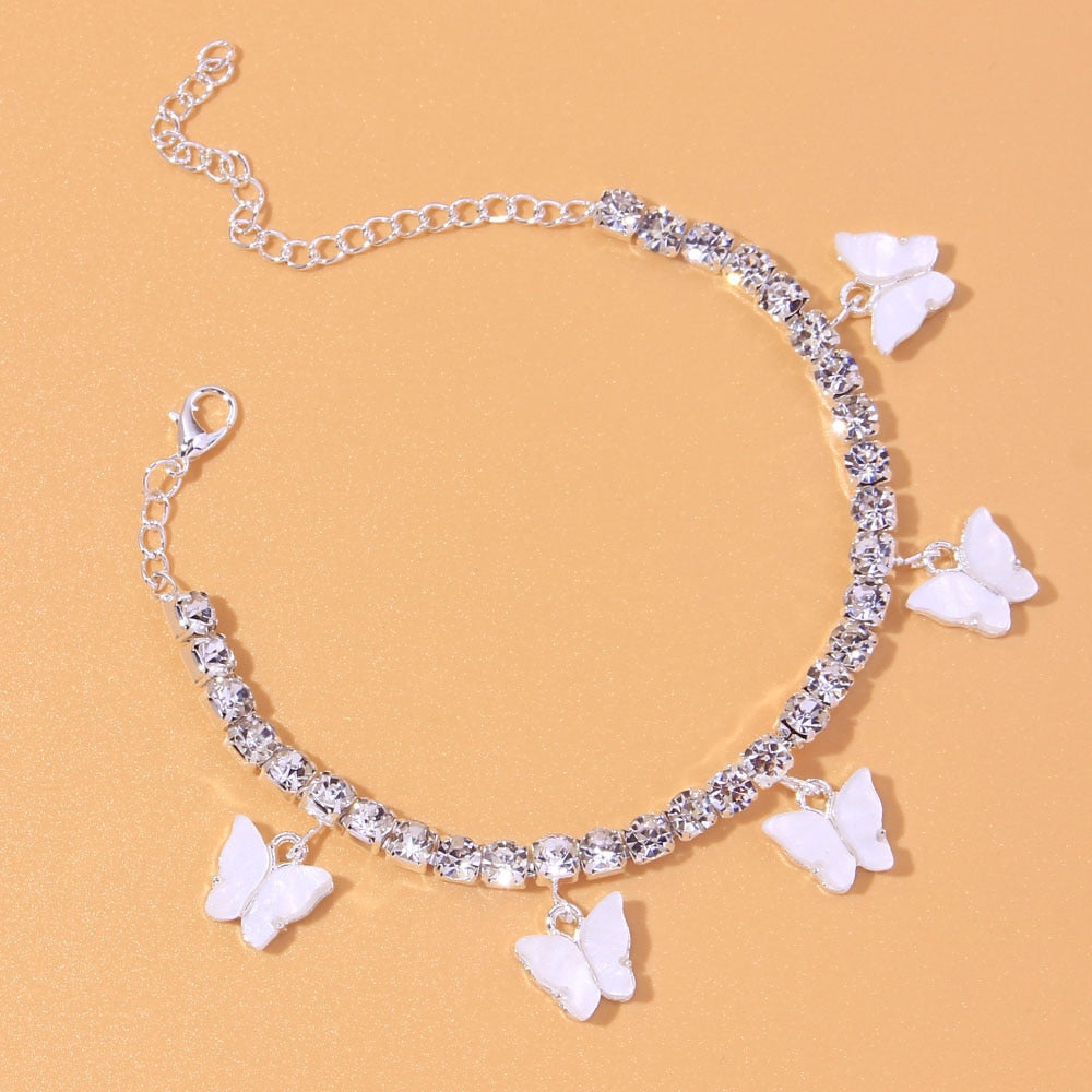 Fashion Heart Rhinestone Anklets - Sabreeonline