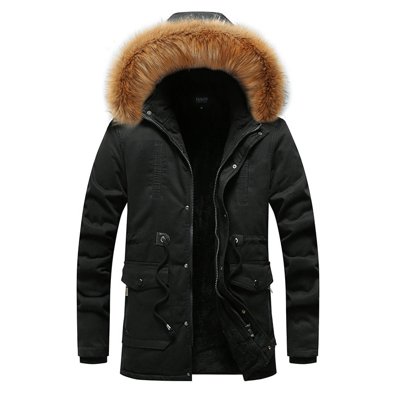 Thick Windproof Coat-long Military Parkas - Sabreeonline