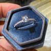 New Luxury Classic Sparkling Zircon Engagement Wedding Ring - Sabreeonline