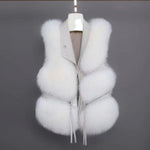 Faux Fur Vest Sleeveless Coat - Sabreeonline