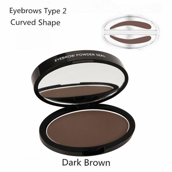 Natural Arched Eyebrow Stamp Quick Makeup Brow Stamps Powder Pallette 9 Options Eyebrow Powder Seal Best Selling Dropshipping - Sabreeonline