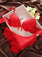 Sexy Underwear Satin Lace Embroidery Sets - Sabreeonline