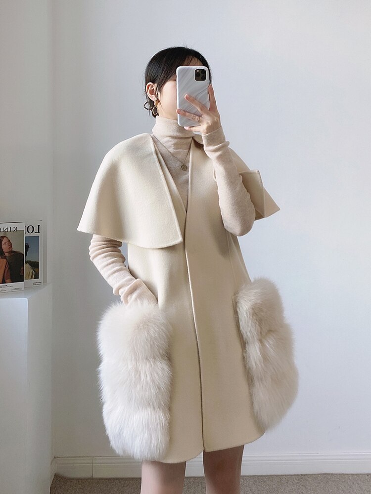 Winter Luxury Real Lamb Wool Cashmere Fur - Sabreeonline