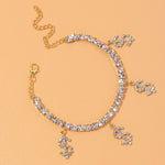 Fashion Heart Rhinestone Anklets - Sabreeonline