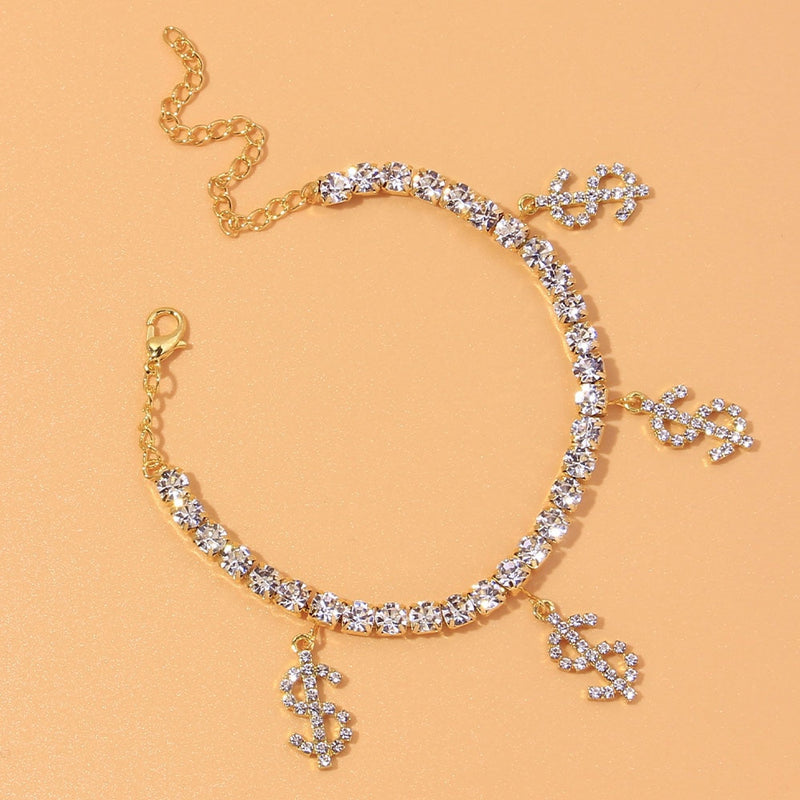 Fashion Heart Rhinestone Anklets - Sabreeonline