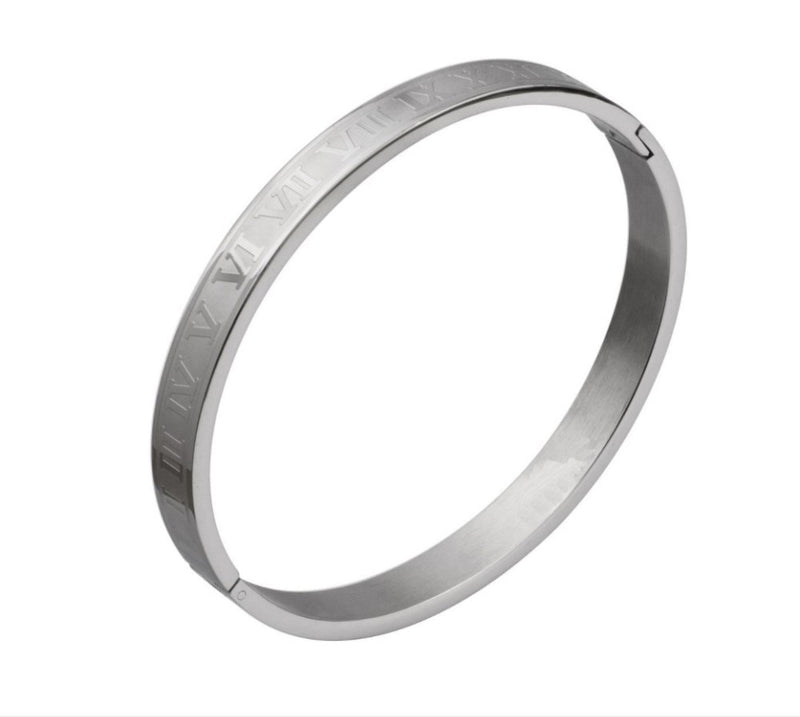 Luxury Roman Number Charm Woven Stainless Steel Bracelet for Men Jewelry - Sabreeonline