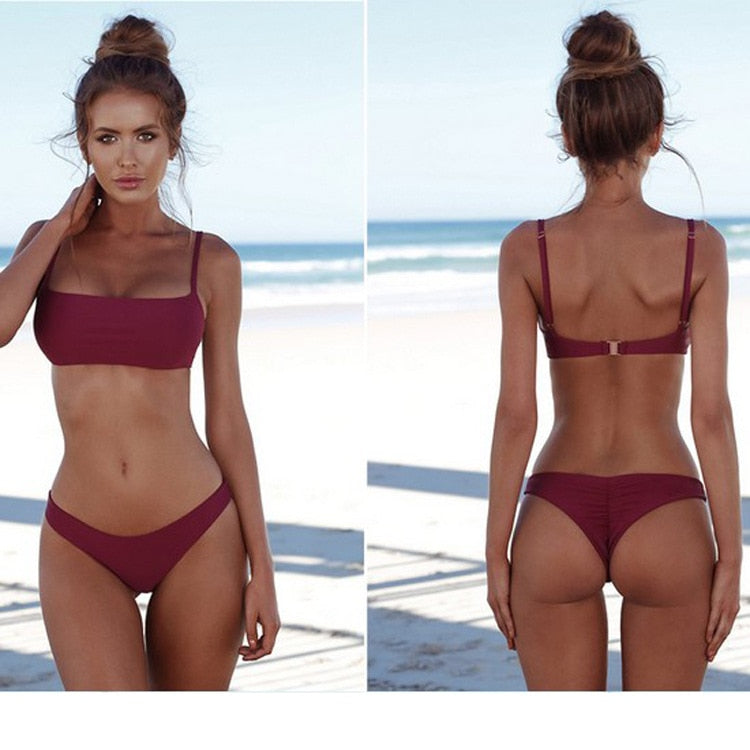 Biquinis Swimwear 2023 Women Bikini Set Hollow Out Swimsuit Padded Monokini Badpak Dames Maillot De Bain Mujer Banador Femme