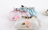 Tri-Fold Double-Layer Embroidery Flower Lace Umbrella Anti-Sun Parasol Black Plastic Anti-UV Umbrella - Sabreeonline