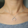 Hot Sale Delicate Moon pendant Necklace Gold - Sabreeonline