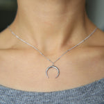 Hot Sale Delicate Moon pendant Necklace Gold - Sabreeonline