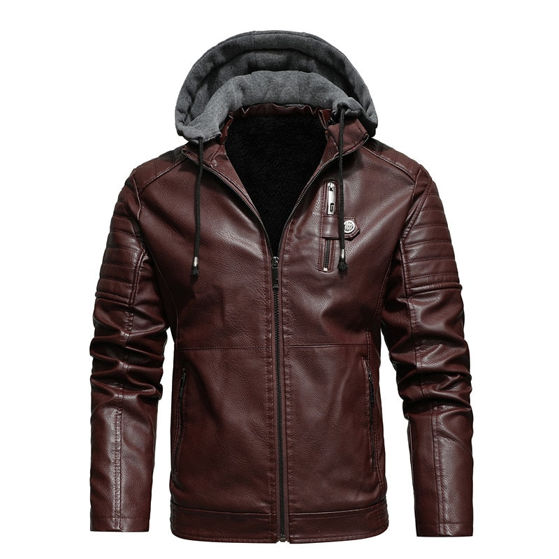 Faux Fur Leather Jacket - Sabreeonline