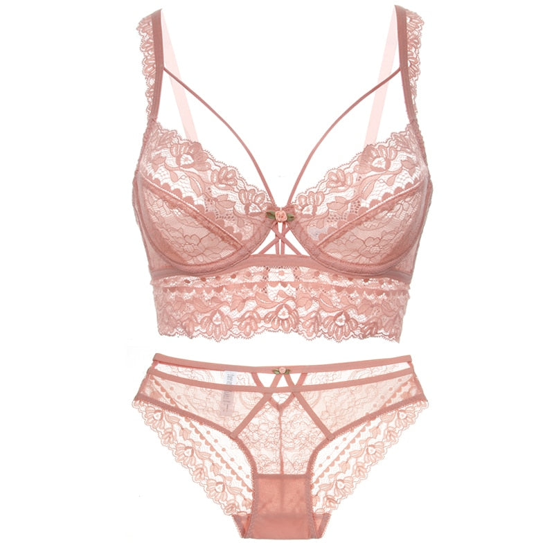 Classic Bandage Set Lace Underwear - Sabreeonline