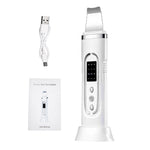 Ultrasonic Skin Scrubber Electric Facial Cleansing Pore Deep Cleaner Acne Blackhead Remover Peeling Shovel Device Beauty Machine - Sabreeonline