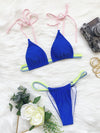 Solid Color Sexy Micro Mini Bikini Set