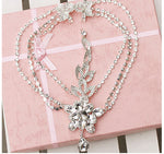 New Wedding Tiara Tassel Bridal hair Jewelry Luxury hair accessories - Sabreeonline