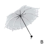 Transparent Fashionable Umbrella Luxurious Black Flow - Sabreeonline
