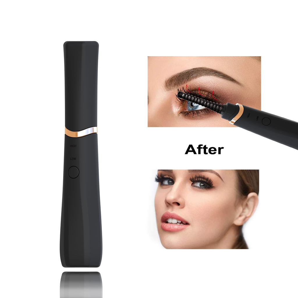 TinWong New  Heated  Electric Eyelash Curler USB Rechargeable Portable Long-Lasting - Sabreeonline