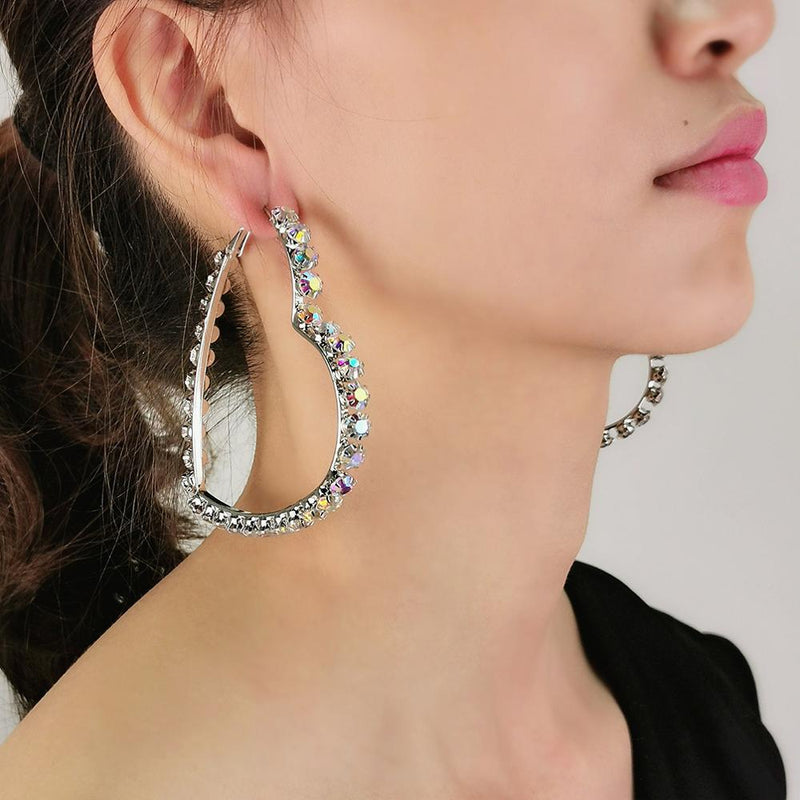 Big Circle Hoop Earrings - Sabreeonline