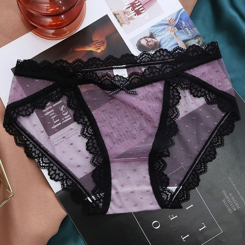 Charming Net Gauze Transparent Panties - Sabreeonline