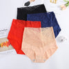 V-neck High Waist Underwear Women Cotton Lace Panties Hot Temptation Girls Belly Briefs - Sabreeonline