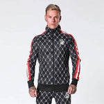 Sportsuits Set Men 2019 Brand Fitness Suits autumn Men Set Long Sleeve stripe Hoodies+Pants Gyms Casual Sportswear Suit - Sabreeonline
