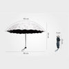 Princess Girl Fashion Wave Edge Sunshade Umbrella - Sabreeonline