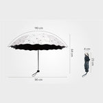 Princess Girl Fashion Wave Edge Sunshade Umbrella - Sabreeonline