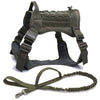 Tactical Dog Harnesses Pet Training Vest Dog Harness And Leash Set For Small Medium Big Dogs Walking Hunting Free Shipping Items - Sabreeonline