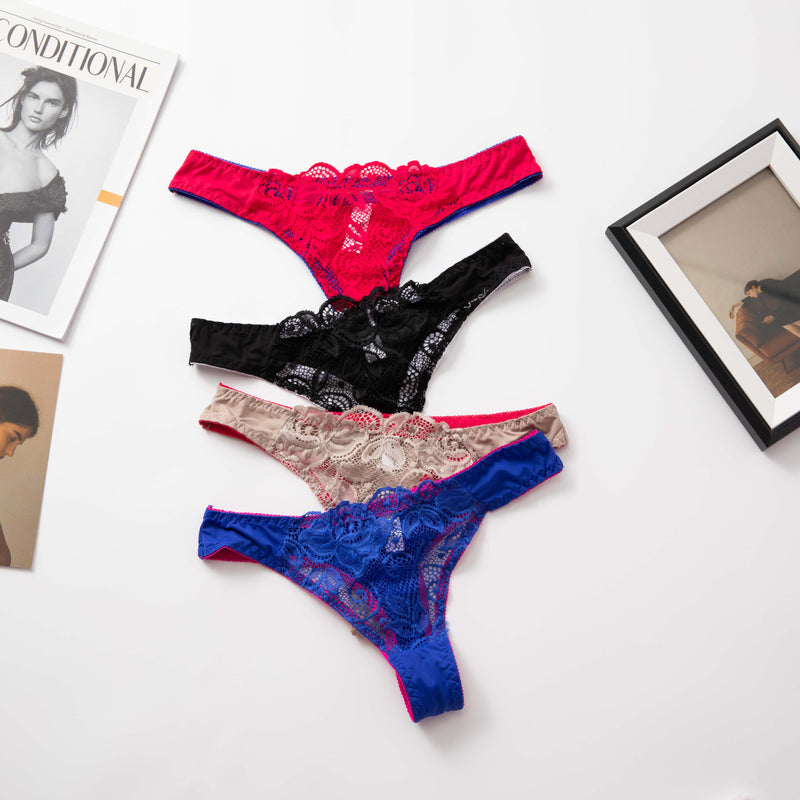 Hot France Sexy Lace Thong Embroidered Bra Sets For Women Push Up Bra Intimate Panty Underwear Sets  Breathable Briefs Lingerie - Sabreeonline