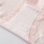 Women's Seamless Cotton Underwear Sexy Low Waist Lace Ruffle Briefs Solid Color Stretch Underpants Breathable Intimates Lingerie - Sabreeonline
