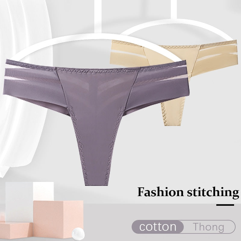 G-String Women&#39;s Panties Seamless Perspective Transparent Underwear Sexy Women Underpants Female Thong Brazilian Lingerie - Sabreeonline
