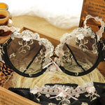 Exquisite Embroidery Transparent Lace Set - Sabreeonline