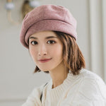 Plaid Beret Cotton Wool Hats Autumn - Sabreeonline