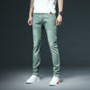 2022 New Men&#39;s Skinny White Jeans Fashion Casual Elastic Cotton Slim Denim Pants Male Brand Clothing Black Gray Khaki - Sabreeonline