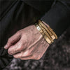 Luxury Roman Number Charm Woven Stainless Steel Bracelet for Men Jewelry - Sabreeonline