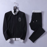 Sportswear Set Fashion Cotton Zipper Outdoor Embroidery - Sabreeonline