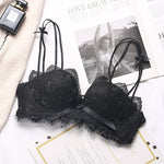 XUANTAOWU Lace Floral Embroidery Sexy Bra Comfortable Adjustable Women Underwear 3/4 Cup Wireless Girl Brassiere Bralette - Sabreeonline