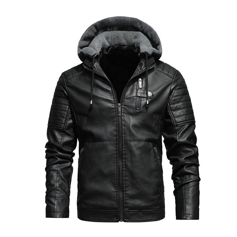 Faux Fur Leather Jacket - Sabreeonline