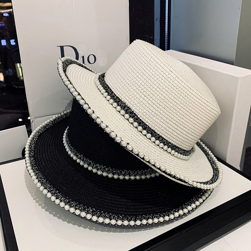 Women Hats Sequin Travel England Pearl Beach - Sabreeonline