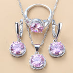 Sweet Princess Round Zircon 3 Piece Set - Sabreeonline