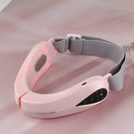 Facial Massager V-Line Chin Lift Belt Machine Face Slimming Vibration Red Light Blue Light LED Face Care Lifting Device - Sabreeonline